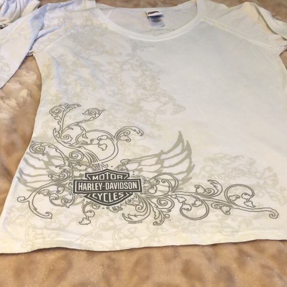 Harley Davidson Long Sleeve Pullover Top - Picture 10 of 12